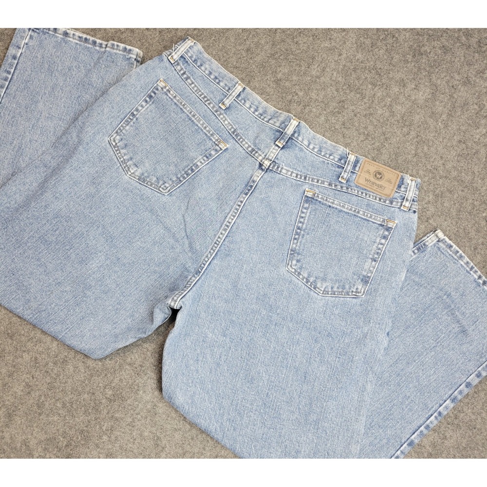 Wrangler Jeans Mens 42x30 Blue Relaxed Western Workwear Dad Weekend Everyday
